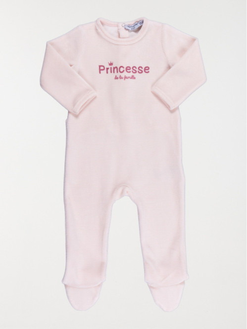 Dors-bien rose princesse fille (3-24M)