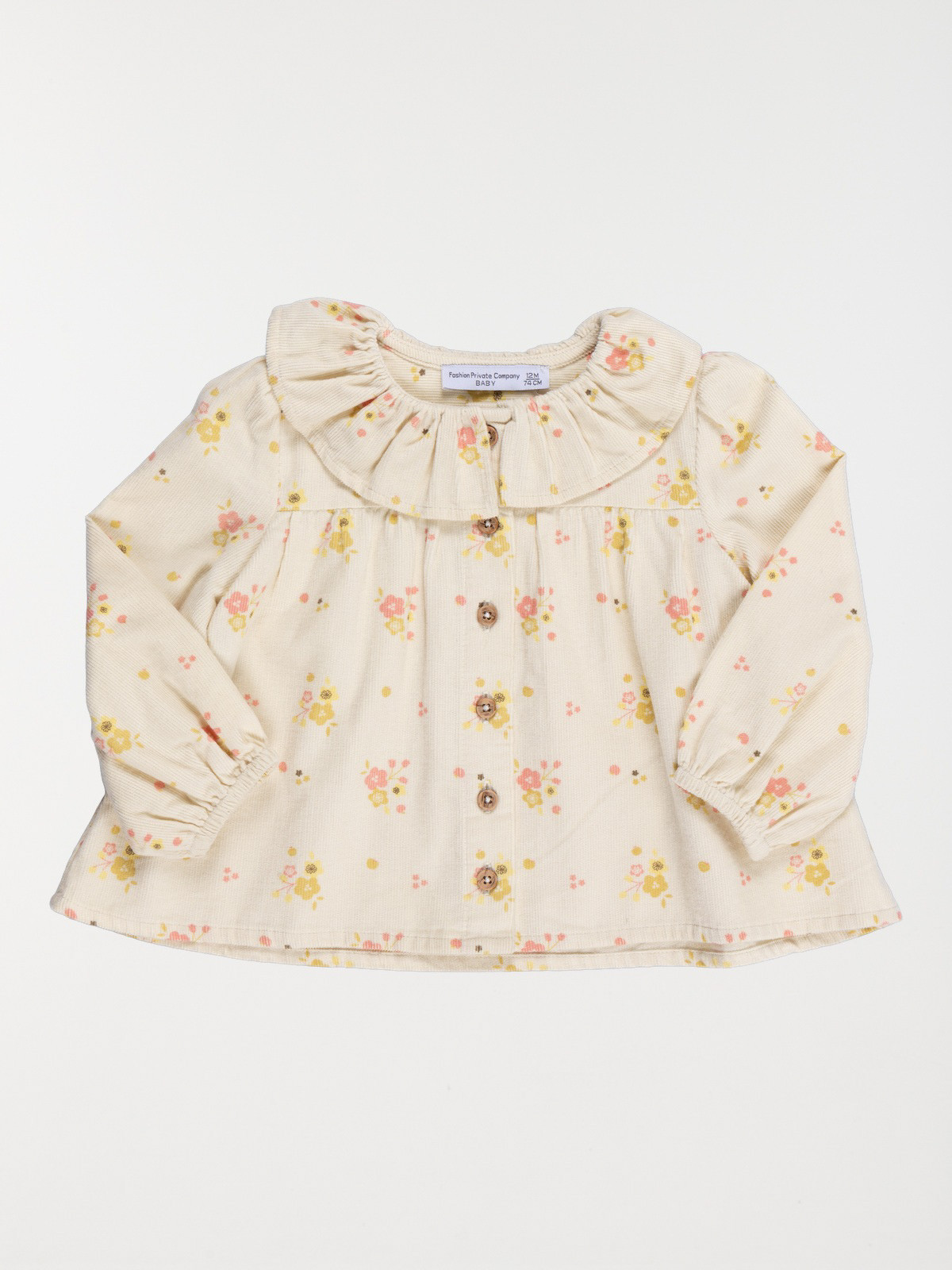 Blouse en velours fleuri fille (3-36M) Blouse en velours fleuri fille (3-36M)