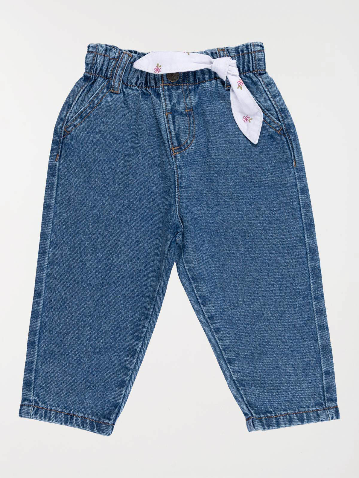 Jean noeud denim stone fille (6-36M) Jean noeud denim stone fille (6-36M)