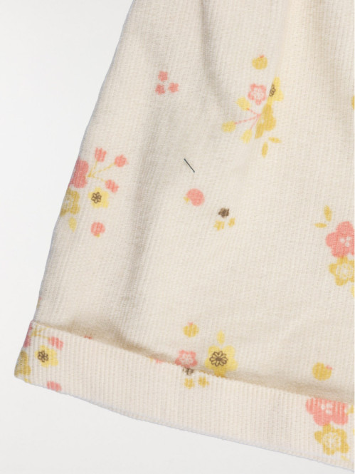 Short en velours fleuri...