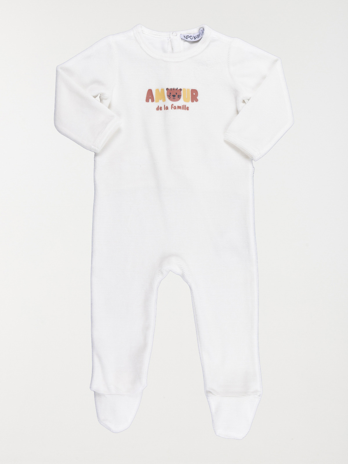 Dors-bien écru amour garçon (3-24M)