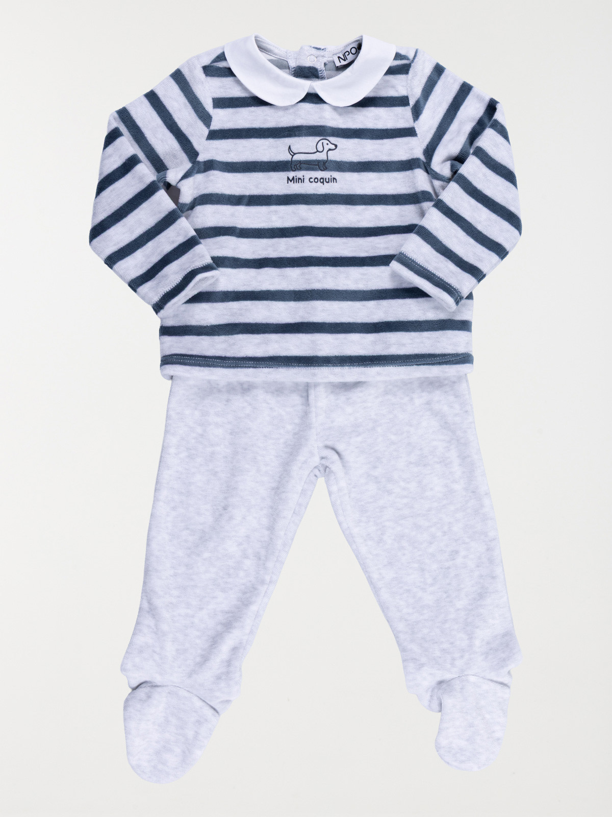 Pyjama rayé mini coquin garçon (6-36M) Pyjama rayé mini coquin garçon (6-36M)