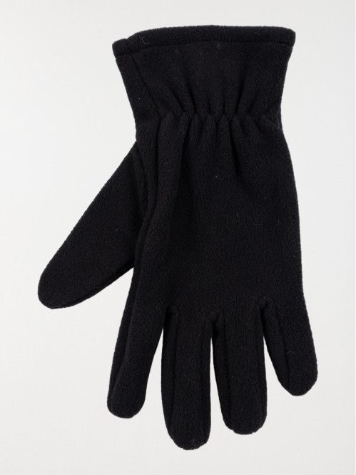 Gants polaires noirs homme