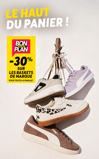 30% Baskets de marque