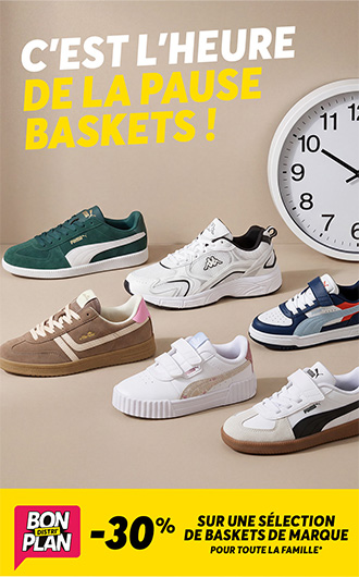 C'est l'heure de la pause baskets !