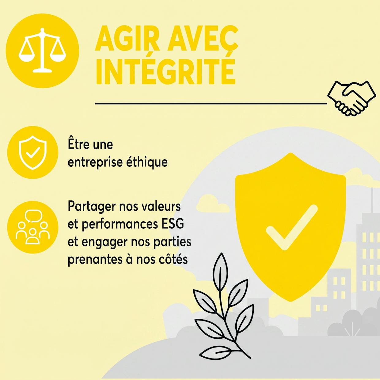 Agir avec intégrité