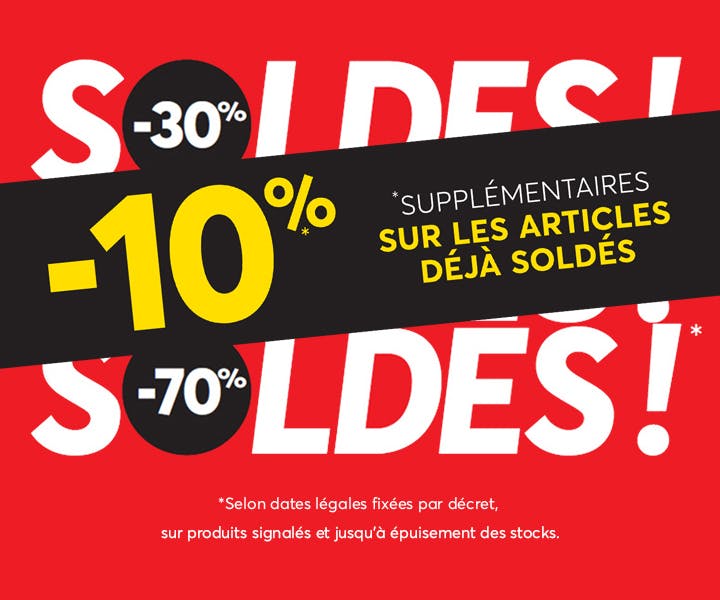 SOLDES 10% supplémentaires