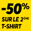 -50% sur le 2ème t-shirt