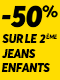 Jeans enfants: le 2ème à -50%
