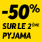 Pyjama: -50% le 2ème