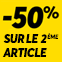 -50% sur le 2ème article