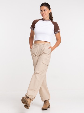 Pantalon chino marine navy femme - DistriCenter