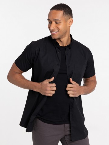 Chemise homme manches courtes à rayures - DistriCenter