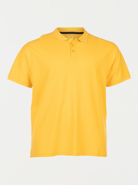 Polo coloris or grande taille homme
