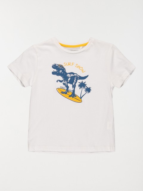 T-shirt garçon imprimé dinosaure (3-8A)