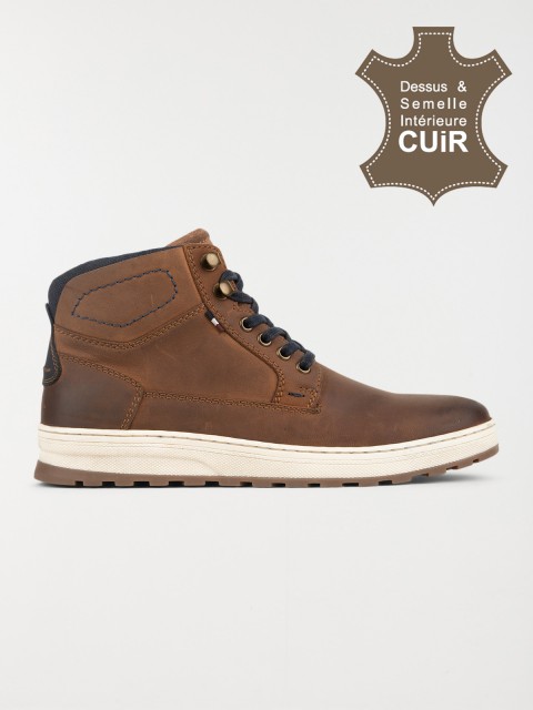 Chaussures montantes homme tan (40-45)
