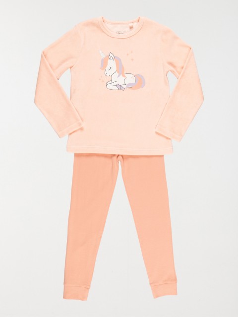 Pyjama velours licorne fille (3-8A)