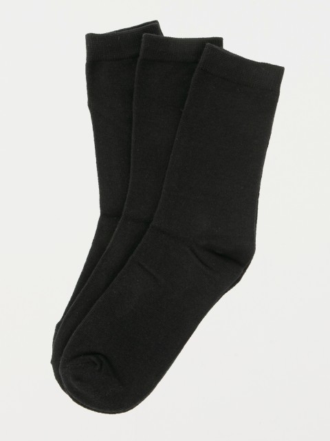 Lot 3 paires chaussettes unies noires