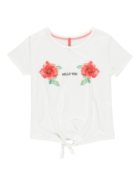 T-shirt fille imprimé fleurs (8-16A)