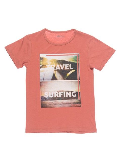 T-shirt imprimé plage et surf (8-16A)