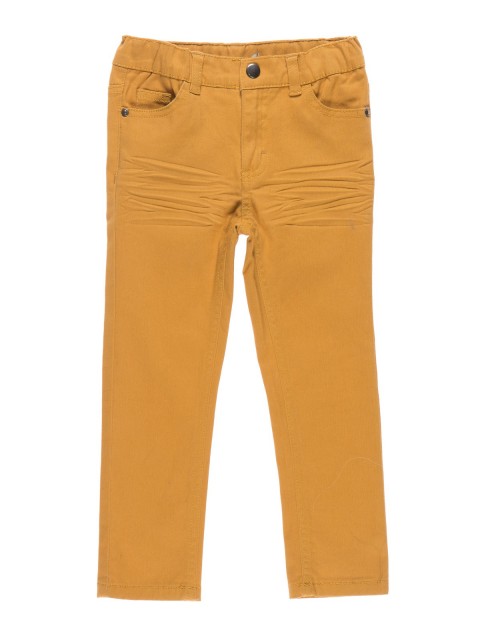 Pantalon slim coloris paille (2-6A)