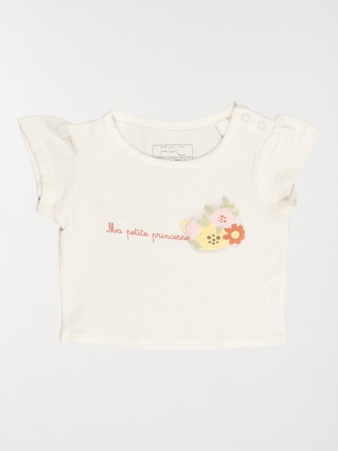 T-shirt petite princesse fille (3-24M)