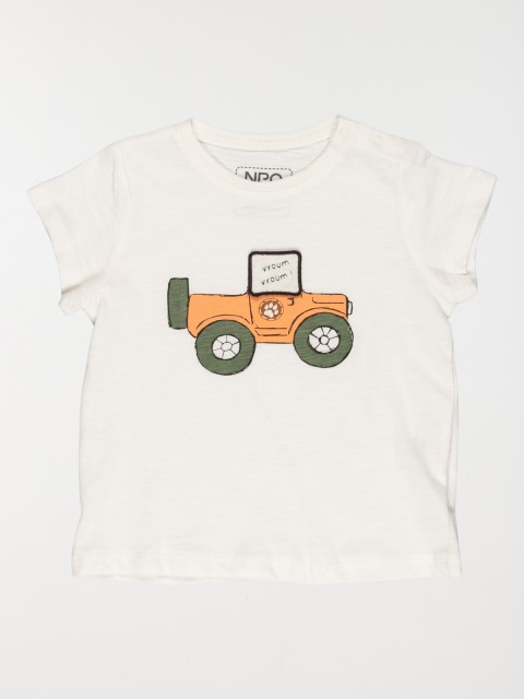 T-shirt imprimé tracteur garçon (3-24M)