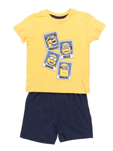 Pyjashort jaune garçon Minions (2-6A)
