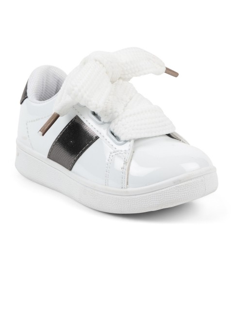 Tennis vernies blanches fille (24-30)