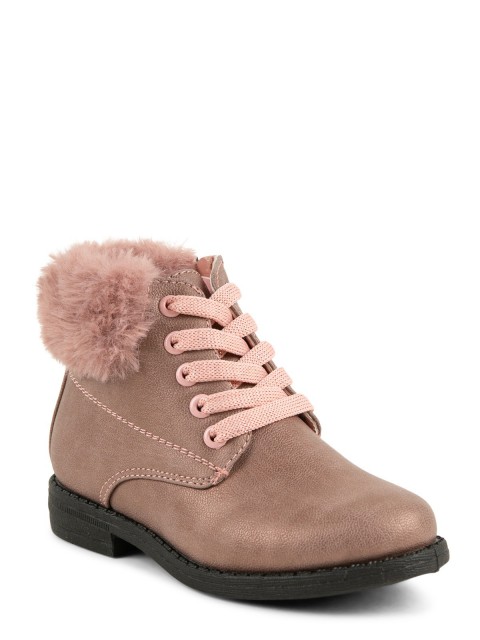 Chaussures montantes lacets rose (31-35)