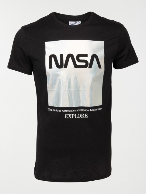 T-shirt noir NASA homme