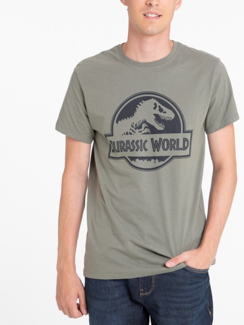 T-shirt Jurassic World kaki quite homme