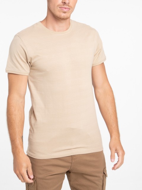T-shirt beige clair homme