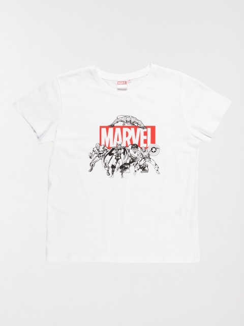 T-shirt blanc Marvel garçon (10-16A)