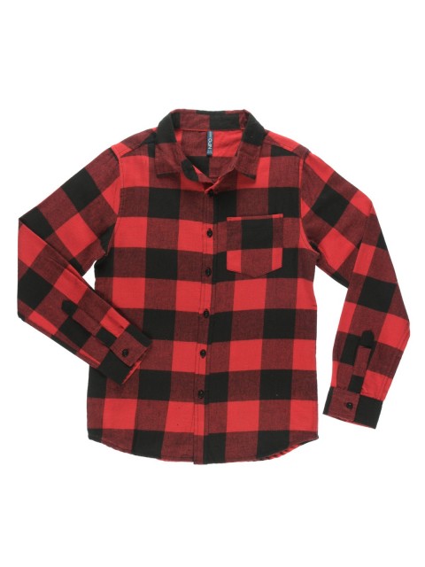 Chemise rouge carreaux garçon (10-16A)