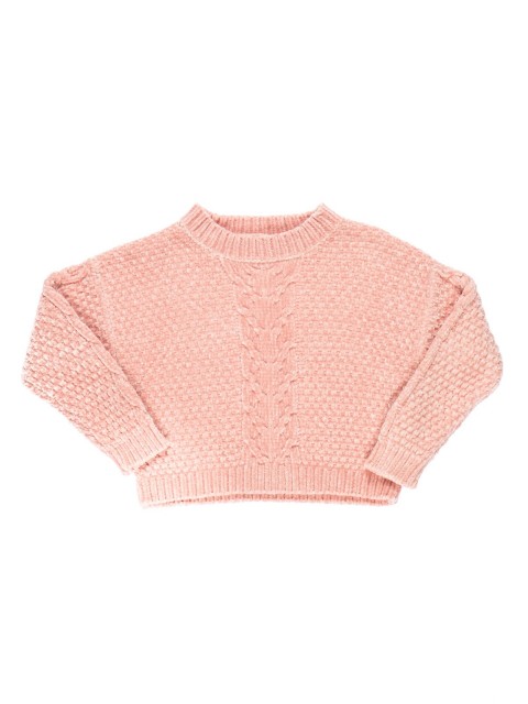 Pull chenille blush fille (3-10A)
