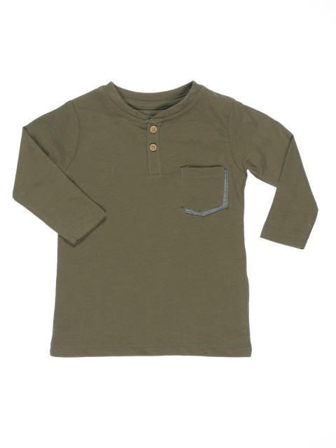 T-shirt basique olive garçon (3-24M)