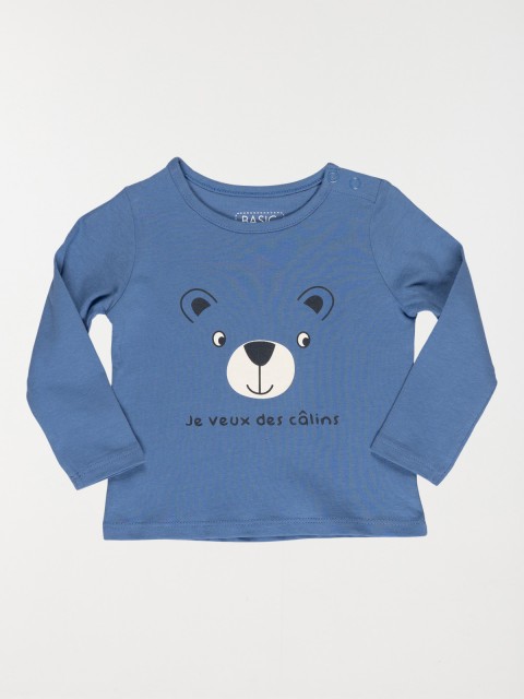 T-shirt ourson câlin garçon (3-24M)