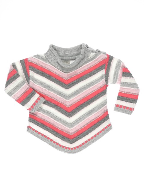 Pull poncho fille (3-24M)