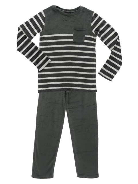 Pyjama garçon velours tricolore (10-16A)