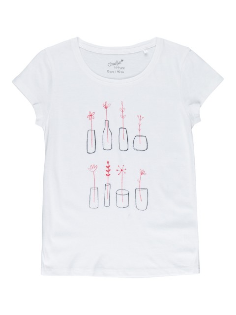 T-shirt imprimé fleurs fille (3-10A)