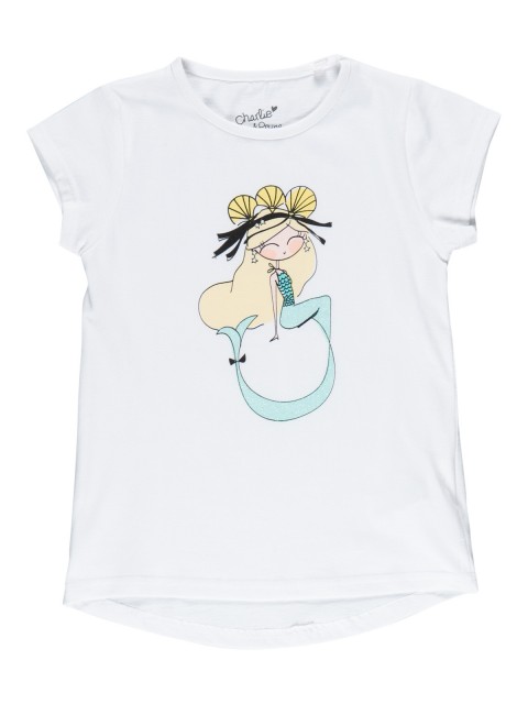 T-shirt imprimé sirène fille (3-10A)