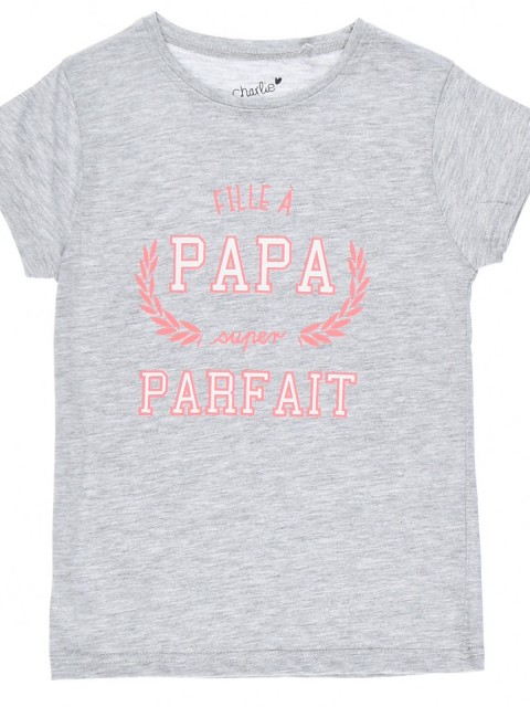 T-shirt imprimé papa fille (3-8A)