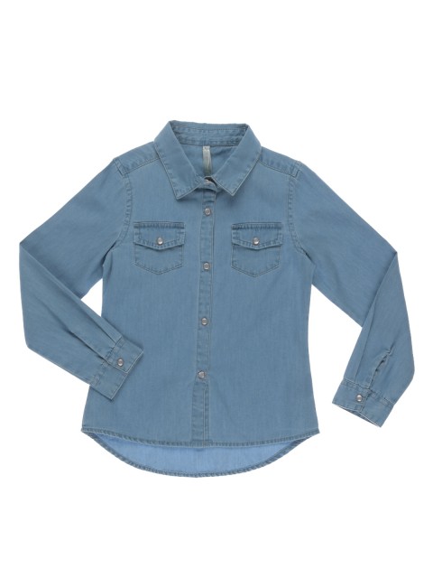 Chemise denim bleached fille (3-8A)