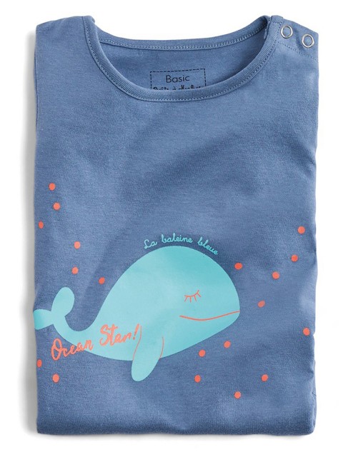 T-shirt baleine garçon (3-24M)