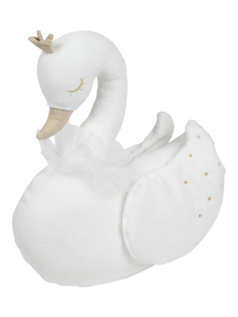 Peluche coussin cygne