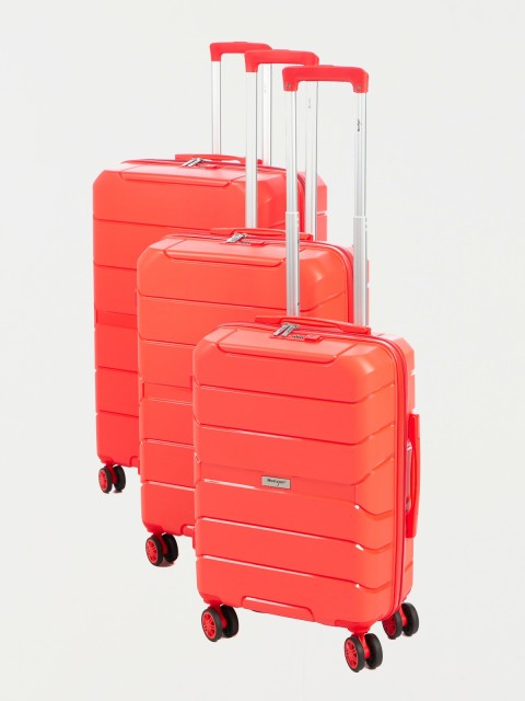 Valise rigide coloris rouge