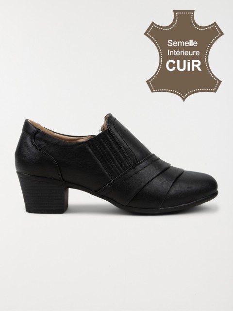Chaussures noires à talon femme (36-41)