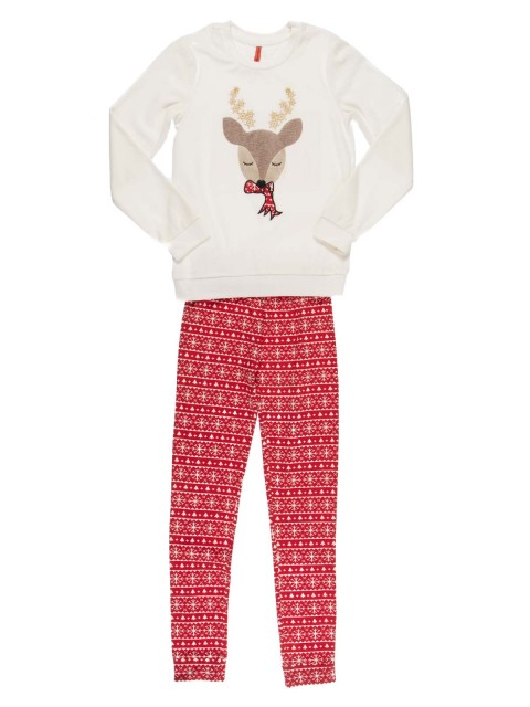 Pyjama imprimé de Noël fille (10-16A)