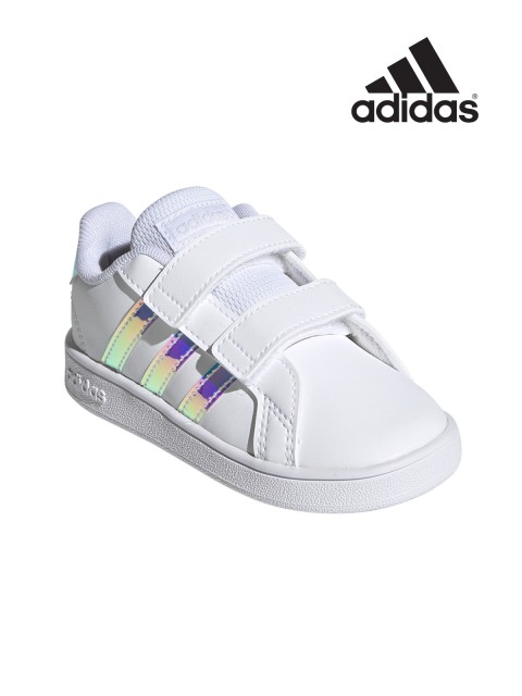 Baskets blanches adidas fille (20-27)